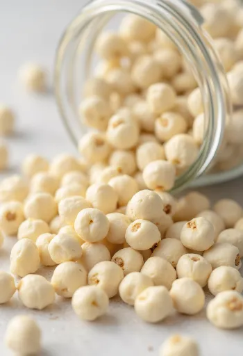 גרגרי פלפל לבן שלמים ואבקה טחונה בקעריות קרמיקה