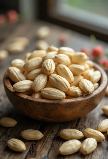 גרגרי דמעות איוב (גריסי פנינה סיניים) יבשים ולבנים