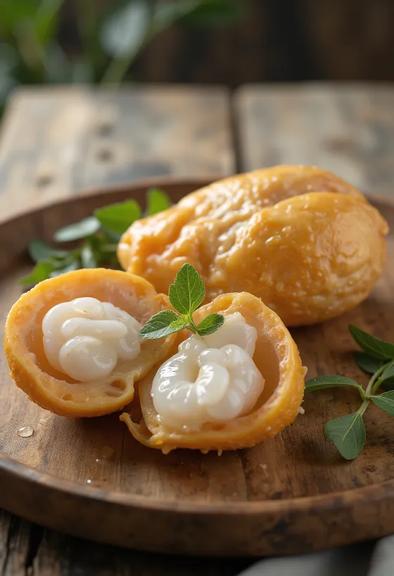 פלחי פרי לנגסט טריים ועסיסיים מוכנים לאכילה