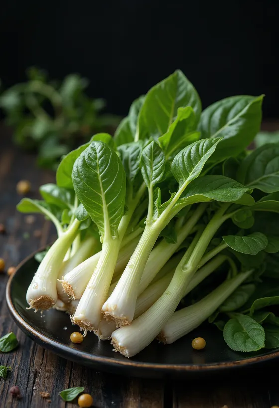 נבטי חמניות בשרניים וטריים בצלחת