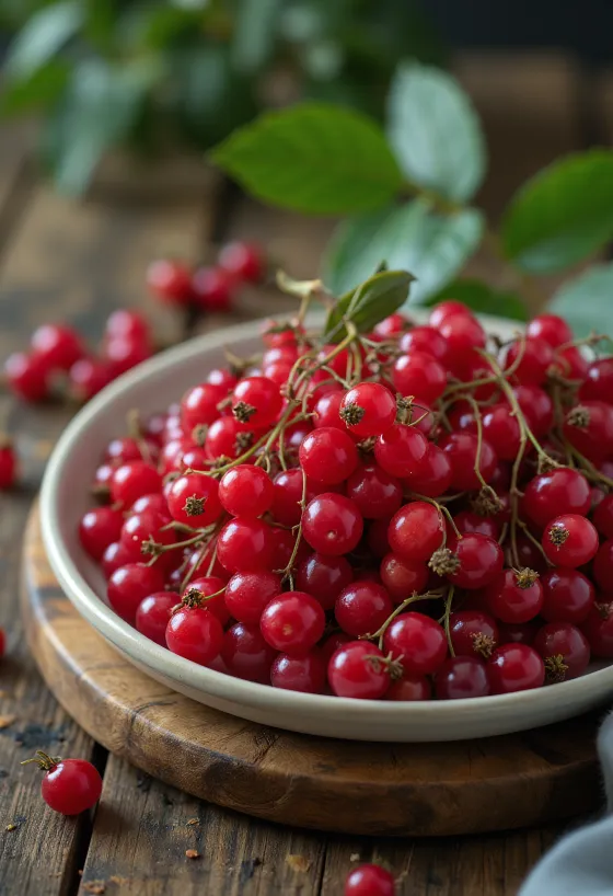 גרגירי סמבוק אדום, צבע אדום בוהק וקליפה מבריקה