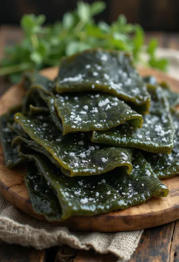 רצועת אצת קומבו מיובשת, עבה וכהה