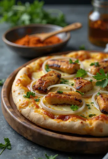 Pizza Ghanaian Style מוגשת