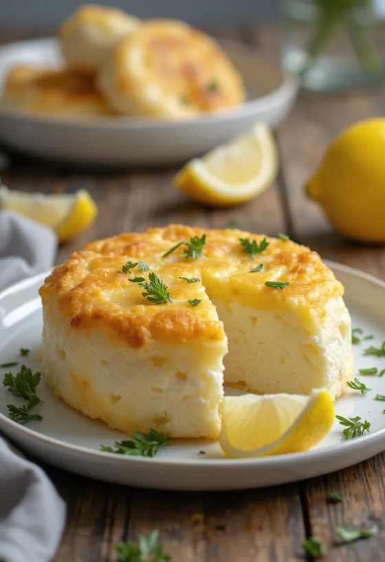 Saganaki עם גבינת גרויירה מטוגן לזהוב, בצלחת, מוגש עם לימון