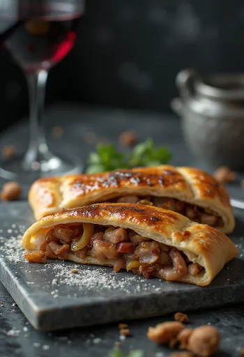 קלצונה ברווז צלוי אפוי טרי