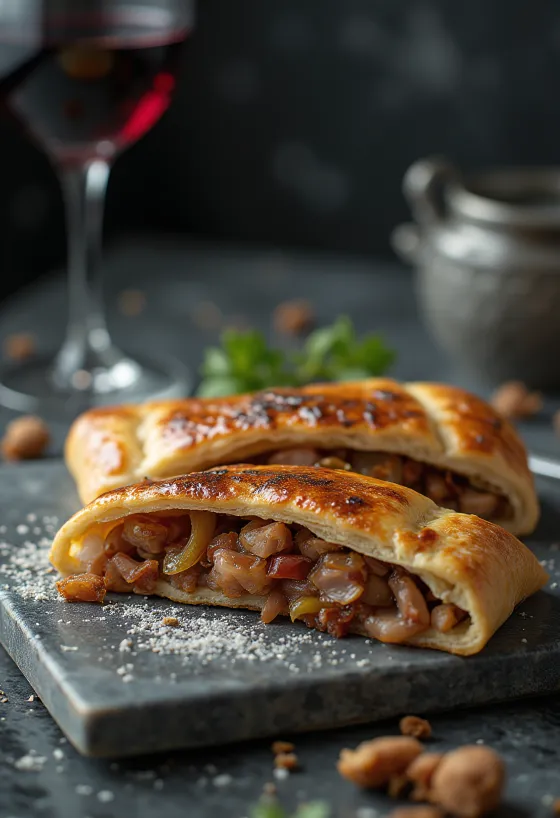 קלצונה ברווז צלוי אפוי טרי