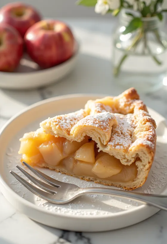 פאי תפוחים מסורתי – עוגה ביתית ממולאת בתפוחים רכים וקינמון בבצק פריך.