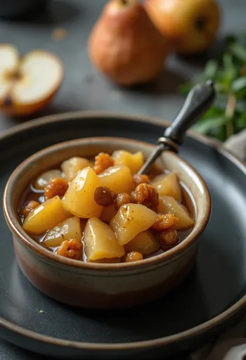 צ'אטני אגסים חמוץ-מתוק מוגש