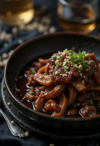 לחי בקר בברביקיו מוגשת