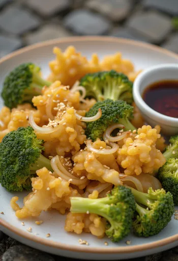 קקיאג'ה ברוקולי, מאכל יפני עם ברוקולי פריך ושומשום