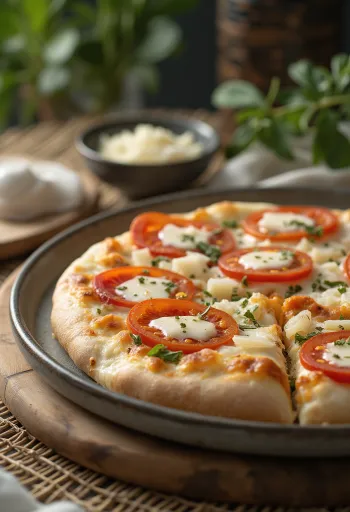 Pizza al Mascarpone עם בזיליקום ופרמזן