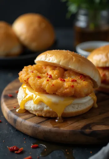 באן באו גבינה מטוגנת עם דבש וצ'ילי