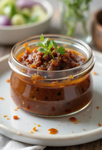 רוטב ג'רק מוגש עם עוף בגריל וירקות