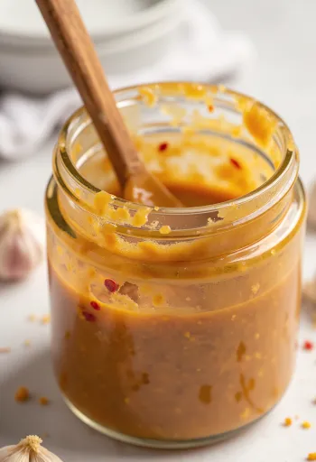 מרינדת ברביקיו חמאת בוטנים וצ'ילי בקערה