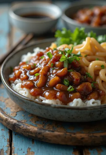 רוטב הויסין מוגש עם מנות אסייתיות