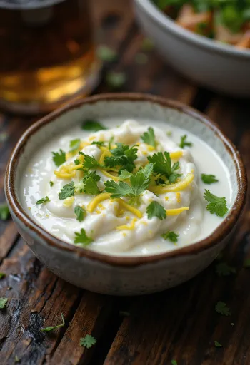 רוטב קוקוס וליים מוגש לצד דג בגריל