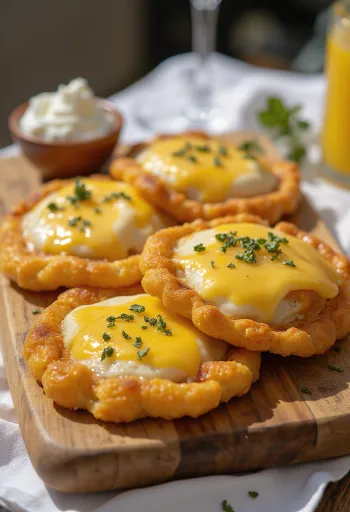 סופאיפייה צ'ילאנית עם גבינה ושמנת חמוצה