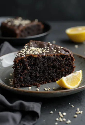 עוגת פרג קטו פרוסה