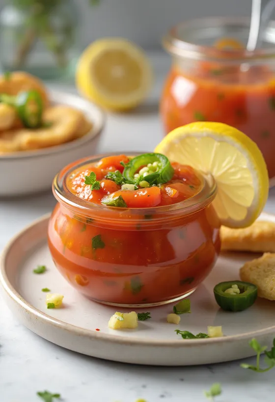 רוטב עגבניות ולימון אדום