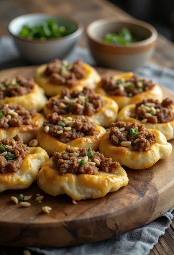 ספיחה מוגשת עם פטרוזיליה טרייה וסלט