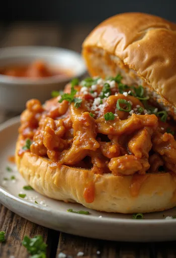 סלופי ג'ו עם חזה עוף, מילוי מתובל עשיר