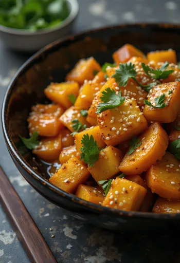 מוקפץ דלעת וטופו בקארי