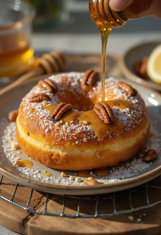 סופגניית פקאן מוגשת