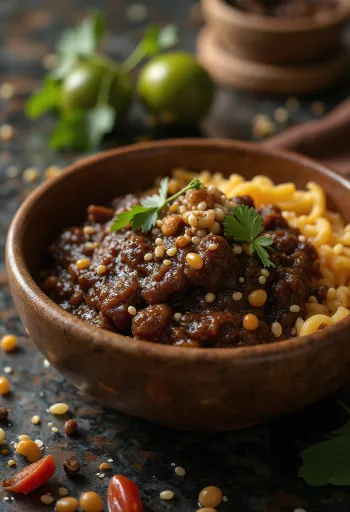 מולה פובלאנו מוגש עם עוף ואורז