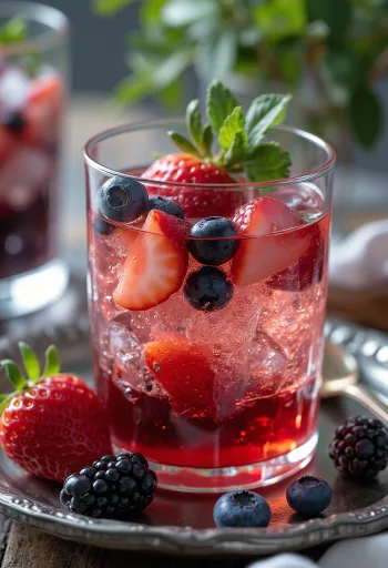 סיידר פירות יער מוגש טרי