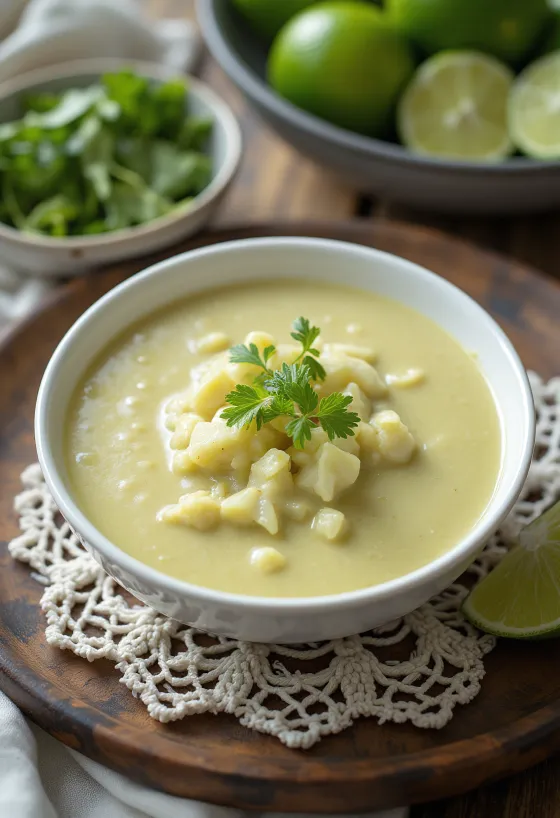 רוטב קארי עם חלב קוקוס וליים מוגש