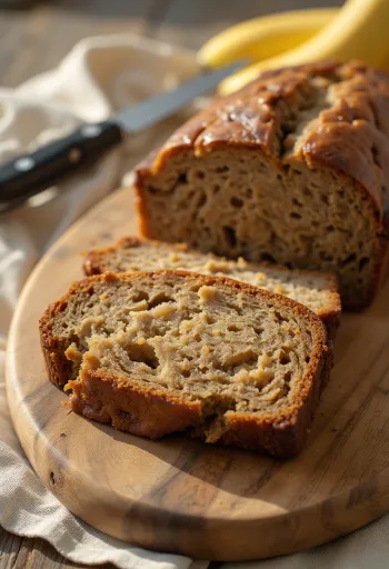 לחם בננה ללא גלוטן אפוי טרי, במרקם טעים ורך