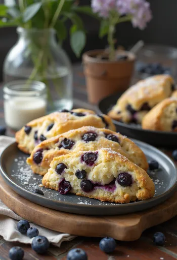 סקונס אוכמניות מוגשים