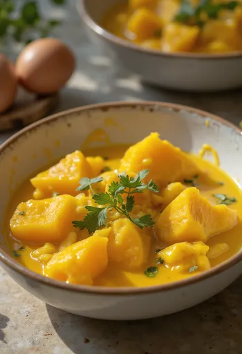 קארי חצילים עם בטטה מוגש