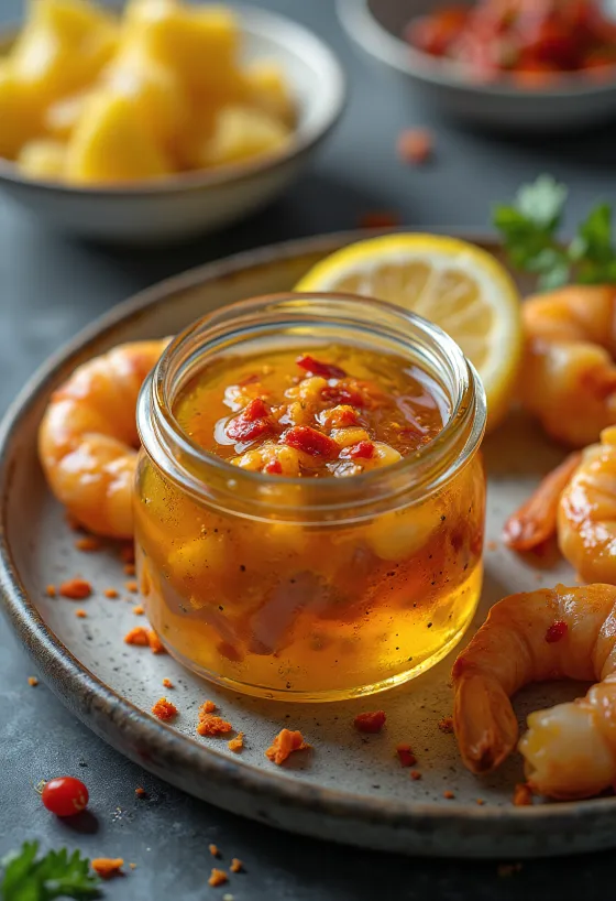 מרינדה לברביקיו לפירות ים מוגשת