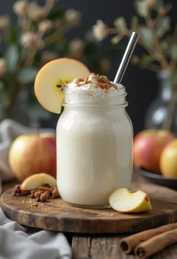 קפיר תפוחים מתובל פרוביוטי, מוגש טרי בכוס