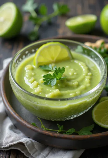 רוטב ליים, ג'ינג'ר ורוזמרין מוגש