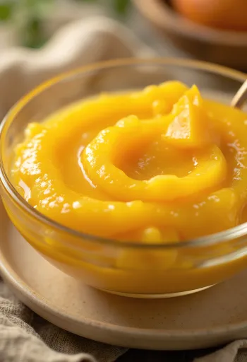 רוטב מנגו וג'ינג'ר חמוץ-מתוק מוגש