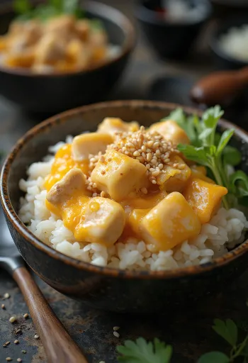 אויאקודון עם ביצי דגים (טאראקו) מוגש טרי