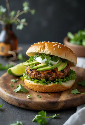 המבורגר טקס-מקס עם פלפל חלפניו