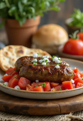 צ'וואפי עם עגבנייה, טרי מטוגן וזהוב יפה, מוגש על פיתה