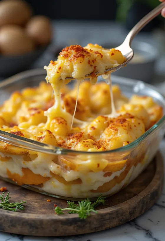 מאפה תפוחי אדמה טבעוני מוגש עם פטרוזיליה טרייה