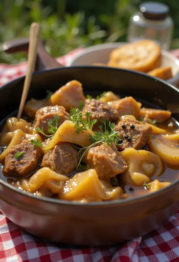 Karjalanpaisti מוגש עם תפוחי אדמה מבושלים