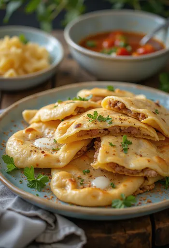 קוטאב - לחם ממולא אזרי מוגש