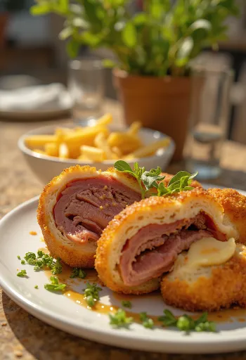 קאצ'ופו בשר ממולא ספרדי מוגש