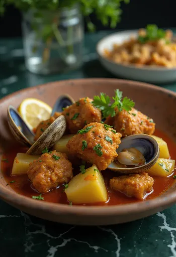 קרנה דה פורקו אלנטז'נה מנה פורטוגזית מוגשת