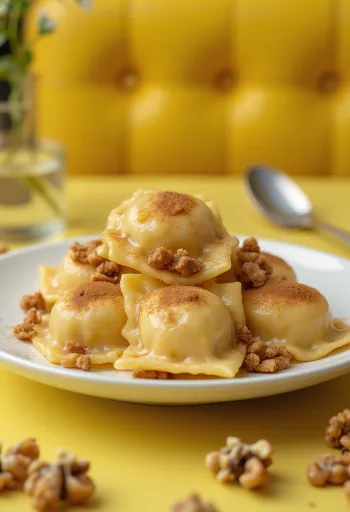 רביולי בטעם ג'ינג'רברד מוגש