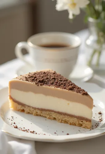 עוגת מוס ערמונים בהגשה אלגנטית