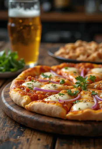 פיצה קימצ'י עם קימצ'י קוריאני ורוטב גוצ'וג'אנג