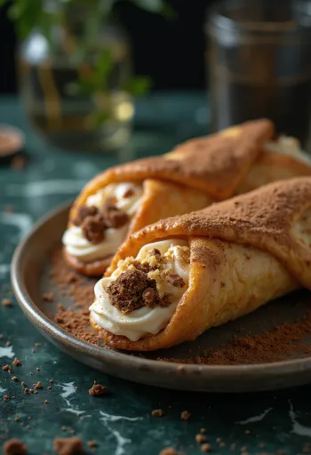 קנולי בטעם טירמיסו מוגש