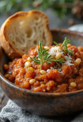 פסטו עגבניות מיובשות מוגש